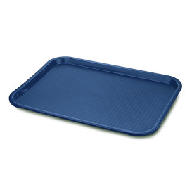 Plastiktablett rechteckig extra hart blau 27,5x35,5cm (24 Stück)