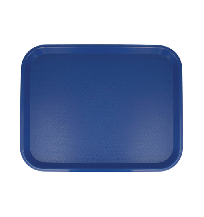 Plastiktablett rechteckig extra hart blau 35,5x45,3cm (1 Stück) Plastiktablett rechteckig extra hart blau 35,5x45,3cm (1 Stück)