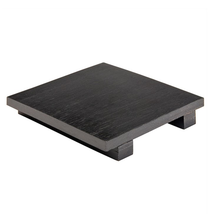 Bambusschale Schwarz 15x15x2,5cm (1 Stück) Bambusschale Schwarz 15x15x2,5cm (1 Stück)
