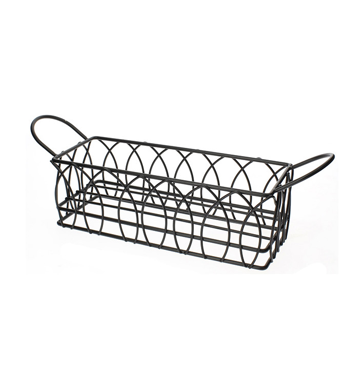 StahlKorb Rechteckig Schwarz 210x80x70mm (1 Stück) StahlKorb Rechteckig Schwarz 210x80x70mm (1 Stück)