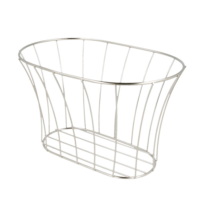 StahlKorb Oval Silber 210x127x127mm (1 Stück) StahlKorb Oval Silber 210x127x127mm (1 Stück)