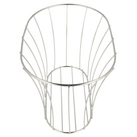 StahlKorb Oval Silber 210x127x127mm (1 Stück)