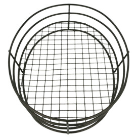 StahlKorb Oval Schwarz 280x205x57mm (24 Stück)
