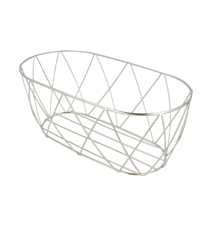 StahlKorb Oval Silber 255x127x102mm (1 Stück) StahlKorb Oval Silber 255x127x102mm (1 Stück)