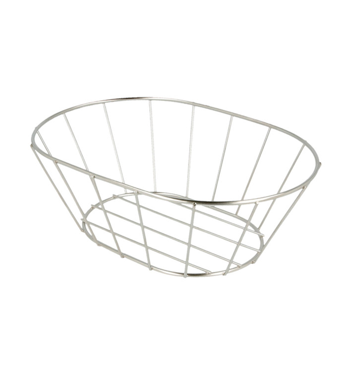 StahlKorb Oval Silber 216x140x76mm (1 Stück) StahlKorb Oval Silber 216x140x76mm (1 Stück)
