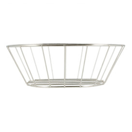 StahlKorb Oval Silber 216x140x76mm (1 Stück)