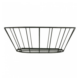 StahlKorb Oval Schwarz 216x140x76mm (1 Stück)