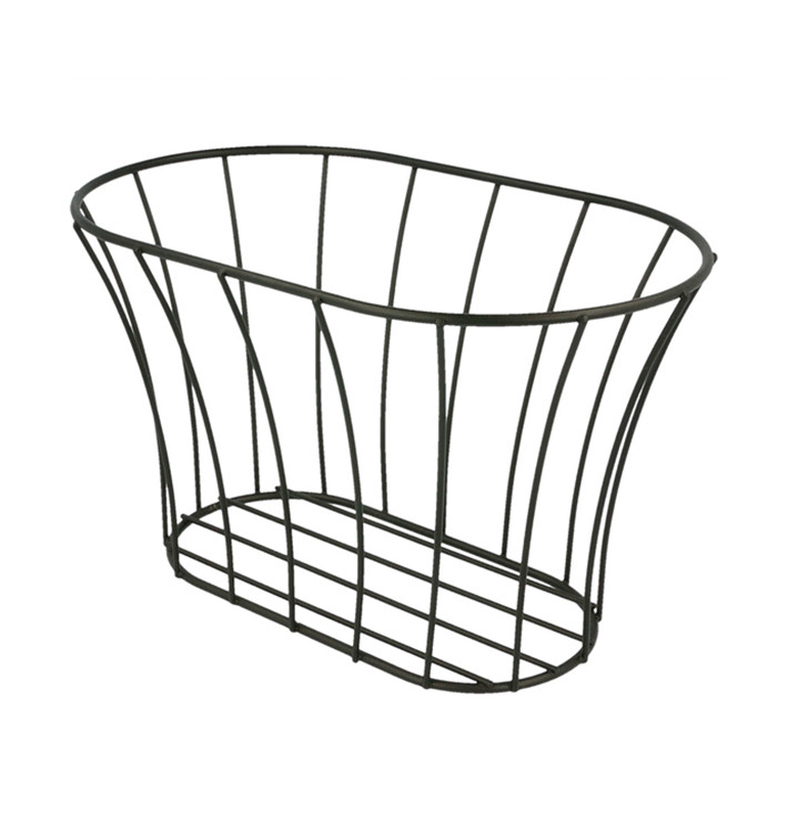 StahlKorb Oval Schwarz 210x127x127mm (12 Stück) StahlKorb Oval Schwarz 210x127x127mm (12 Stück)