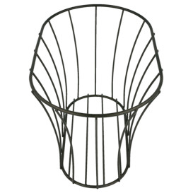 StahlKorb Oval Schwarz 210x127x127mm (12 Stück)