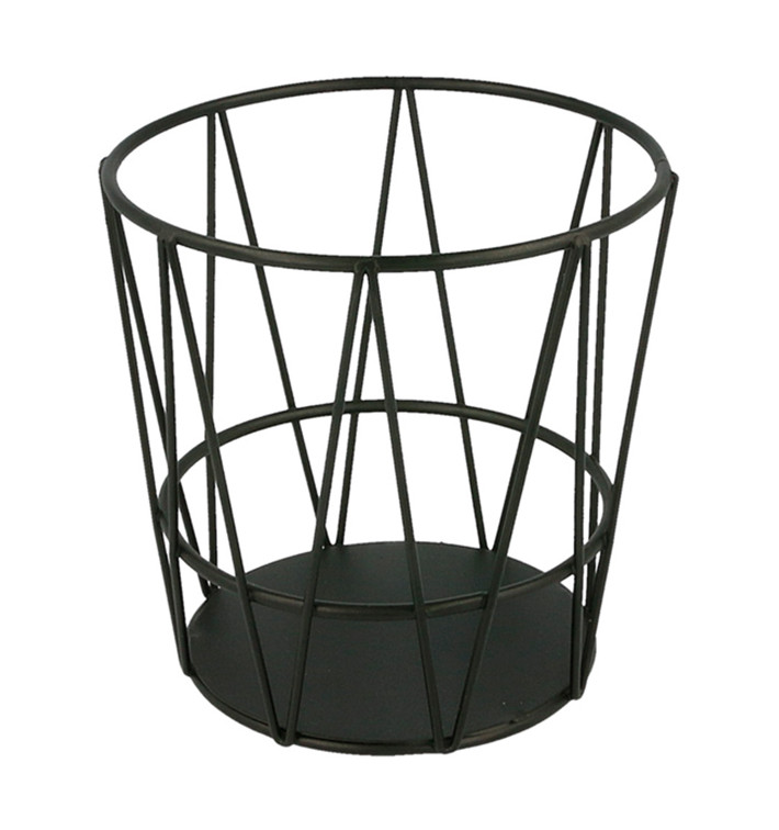 StahlKorb Rund Schwarz Ø115x115mm (1 Stück) StahlKorb Rund Schwarz Ø115x115mm (1 Stück)