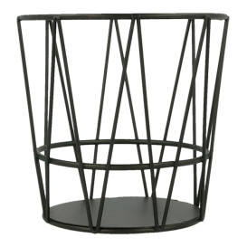 StahlKorb Rund Schwarz Ø115x115mm (1 Stück)