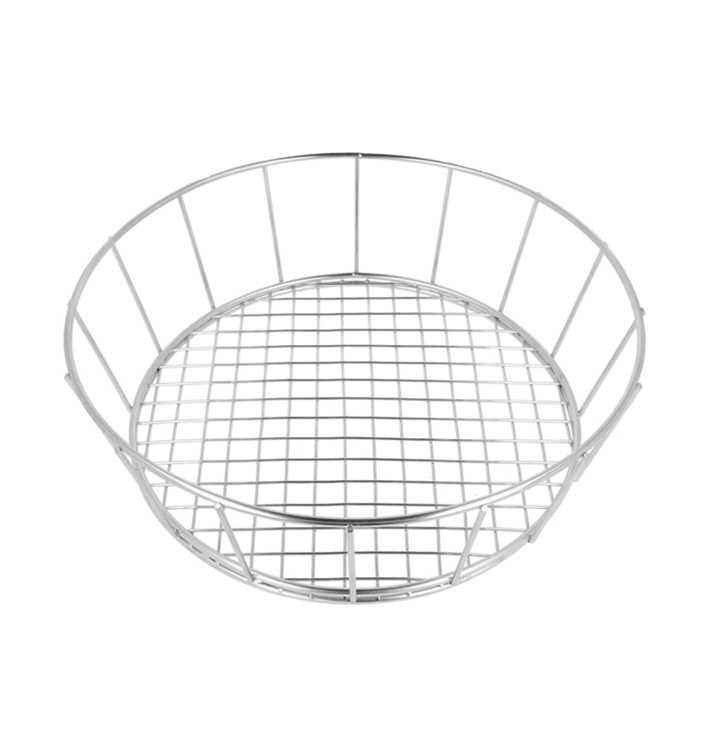 StahlKorb Rund Silber Ø241x70mm (12 Stück) StahlKorb Rund Silber Ø241x70mm (12 Stück)