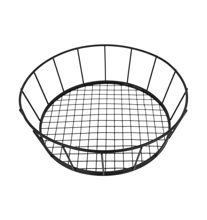 StahlKorb Rund Schwarz Ø241x70mm (12 Stück) StahlKorb Rund Schwarz Ø241x70mm (12 Stück)