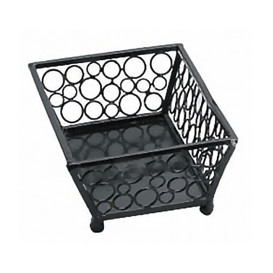 StahlKorb Rechteckig Schwarz 210x140x65mm (6 Stück)