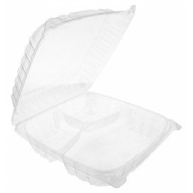Plastikschale Klappdeckel OPS 3 C. "Clear Seal" 4070ml (200 Stück)