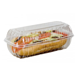 Plastikschale Klappdeckel OPS "Clear Seal" 290ml (100 Stück)