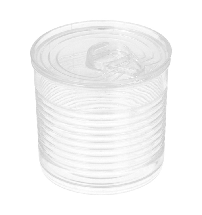 Konservendose Plastik Trans. PS 60ml Ø5,1x4,8cm (25 Stück) Konservendose Plastik Trans. PS 60ml Ø5,1x4,8cm (25 Stück)