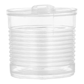 Konservendose Plastik Trans. PS 60ml Ø5,1x4,8cm (25 Stück)