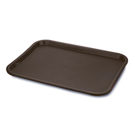 Plastiktablett rechteckig extra hart braun 30,4x41,4cm (1 Stück)