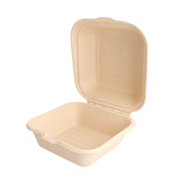 Burger-Box Zuckerrohr 152x152x84mm (50 Stück) Burger-Box Zuckerrohr 152x152x84mm (50 Stück)
