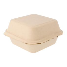 Burger-Box Zuckerrohr 152x152x84mm (50 Stück)
