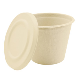 Deckel Zuckerrohr für Suppenbecher 425ml Ø95mm (100 Stück)