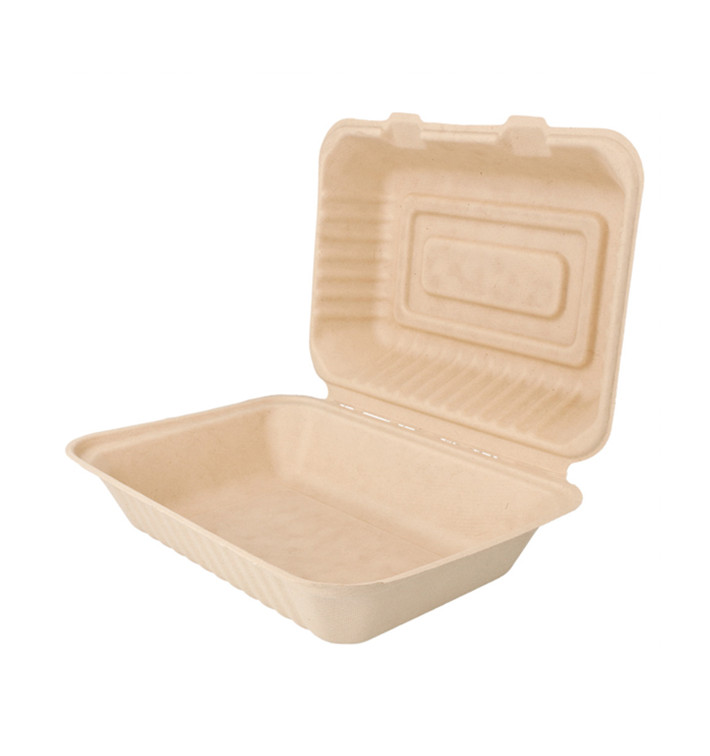 Menübox Zuckerrohr Natur 225x165x64mm (50 Stück) Menübox Zuckerrohr Natur 225x165x64mm (50 Stück)
