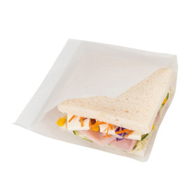 Burgerpapier fettdicht offen 2S Weiß 15x15.2cm (100 Stück)