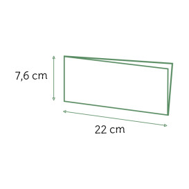 Burgerpapier fettdicht offen 2S Weiß 22x7,6cm (100 Stück)