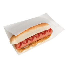 Burgerpapier fettdicht offen 2S Weiß 20x13/10cm (100 Stück)