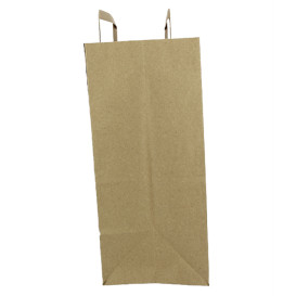 Kraftpapiersäcke mit Flachem Griff 80g/m² 32+16x35cm (250 Stück)