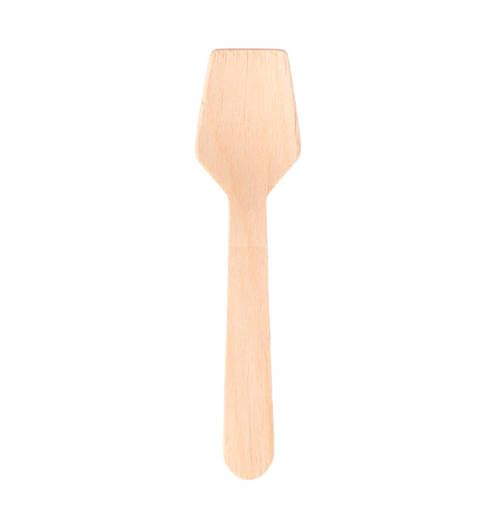 Kleiner Holzlöffel für Dessert 70mm (2000 Stück) Kleiner Holzlöffel für Dessert 70mm (2000 Stück)