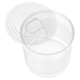 Konservendose Plastik Trans. PS 220ml Ø7,4x7cm (20 Stück)