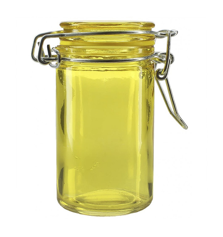 Einmachglas Gelb transparent 70 ml (8 Einh.) Einmachglas Gelb transparent 70 ml (8 Einh.)