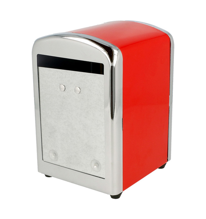 Serviettenspender Rostfrei Rot Miniservis 17x17 (12 Stück) Serviettenspender Rostfrei Rot Miniservis 17x17 (12 Stück)