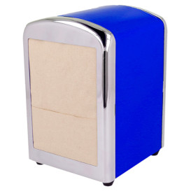 Serviettenspender Rostfrei Blau Miniservis 17x17 (12 Stück)