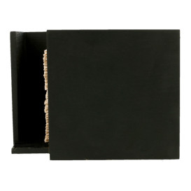 Serviettenhalter Cocktail Schwarz 13,5x13,5x10cm (1 Stück)