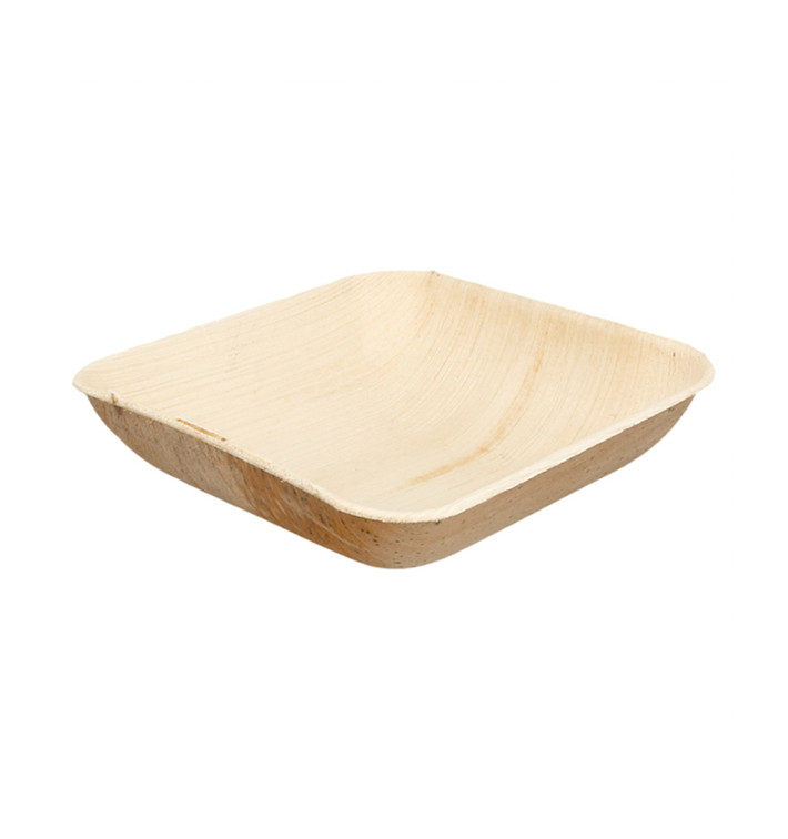 Palmblattschale Quadratisch 15x15x4cm (25 Stück) Palmblattschale Quadratisch 15x15x4cm (25 Stück)