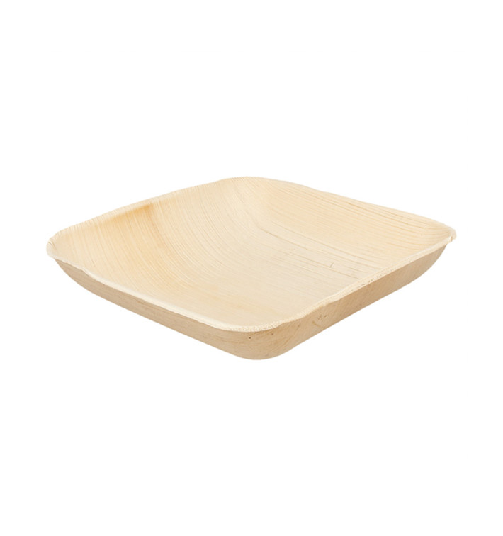 Palmblattschale Quadratisch 20x20x4cm (25 Stück) Palmblattschale Quadratisch 20x20x4cm (25 Stück)