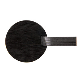 Mini-Bambusschaufel Schwarz Tapas Ø5 cm (400 Stück)