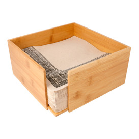 Serviettenhalter Aus Bambus 21x21x10cm (12 Stück)