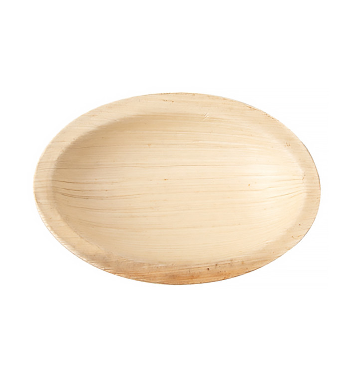 Oval Palmblattschale 9x6x1,5cm (25 Stück) Oval Palmblattschale 9x6x1,5cm (25 Stück)