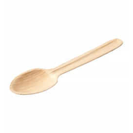 Häppchenlöffel aus Palmblatt klein 17 cm (25 Stück)