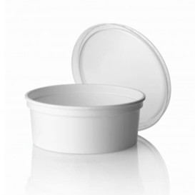 Weiße runde Dose 350ml (25 Einheiten)