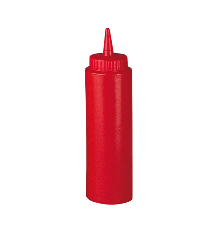 Flasche Würze Spender Rot 240ml (6 Stück) Flasche Würze Spender Rot 240ml (6 Stück)