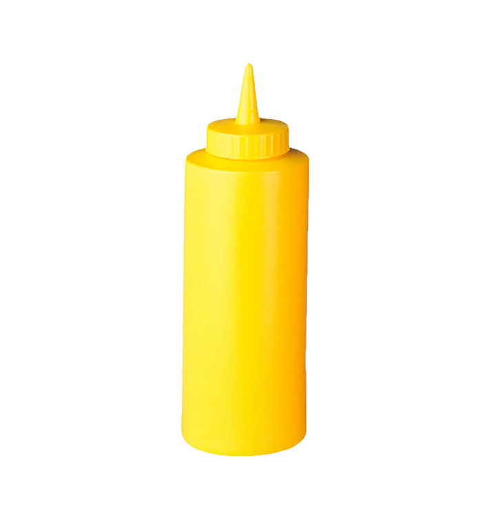 Flasche Würze Spender Gelb 360ml (6 Stück) Flasche Würze Spender Gelb 360ml (6 Stück)
