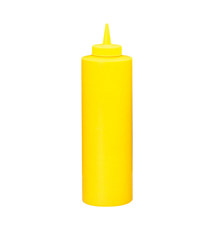 Flasche Würze Spender Gelb 720ml (6 Stück) Flasche Würze Spender Gelb 720ml (6 Stück)