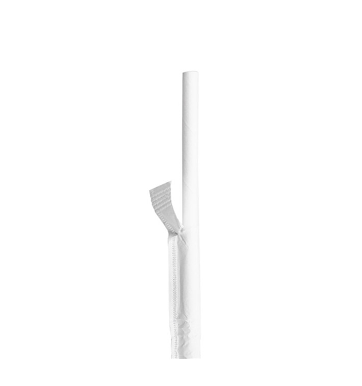 Trinkhalme Starr Einzeln Weiß Verpackt Weiß Ø6mm 21cm (6000 Stück) Trinkhalme Starr Einzeln Weiß Verpackt Weiß Ø6mm 21cm (6000 Stück)