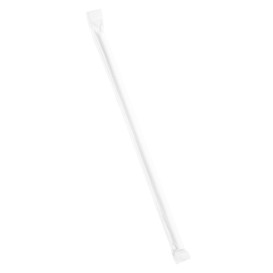 Trinkhalme Starr Einzeln Weiß Verpackt Weiß Ø6mm 21cm (6000 Stück)
