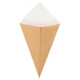 Spitztüten Gewellt Kraft 270mm 250g (600 Stück)
